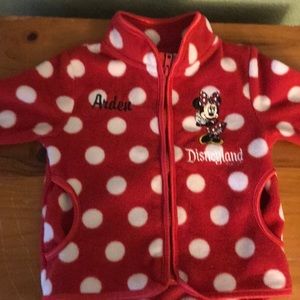 Monogrammed “Arden” Disneyland Minnie Mouse Fleece